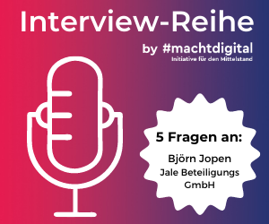 Interview-Reihe „5 Fragen an…“: Björn Jopen von Jale Beteiligungs GmbH