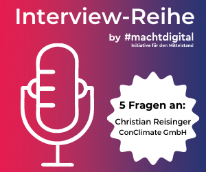 Interview-Reihe „5 Fragen an…“: Dr. Christian Reisinger von ConClimate GmbH
