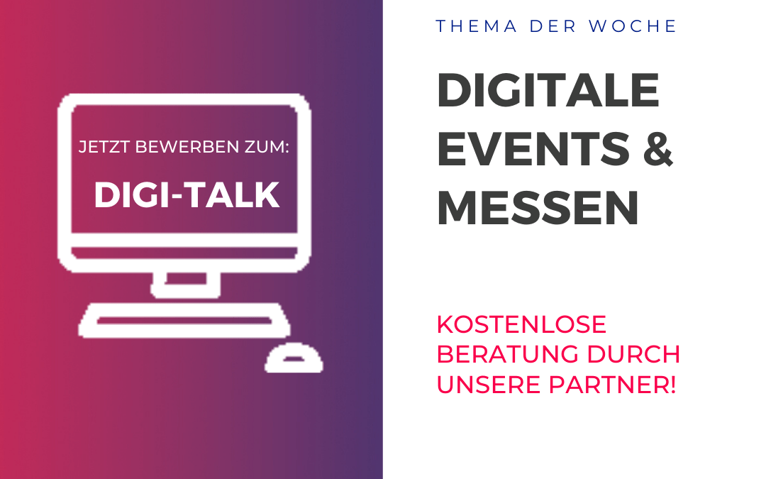 Jetzt bewerben zum Digi-Talk!